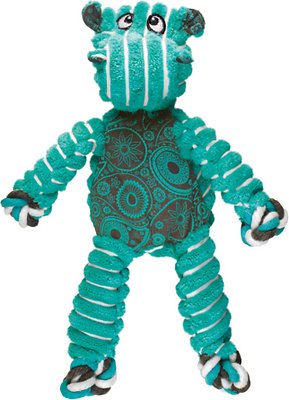 KONG Floppy Knots Hippo Dog Toy, Small/Medium