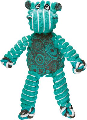 KONG Floppy Knots Hippo Dog Toy, Medium/Large