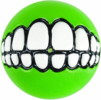 ROGZ by KONG Grinz Treat Ball Dog Toy, Color Varies, Medium