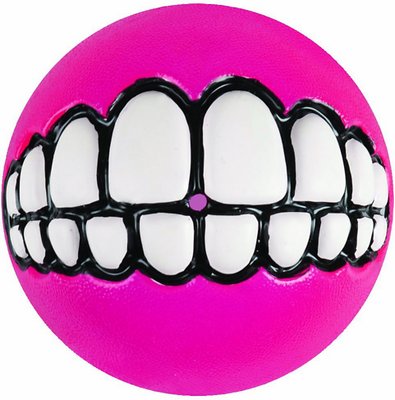 ROGZ by KONG Grinz Treat Ball Dog Toy, Color Varies, Large
