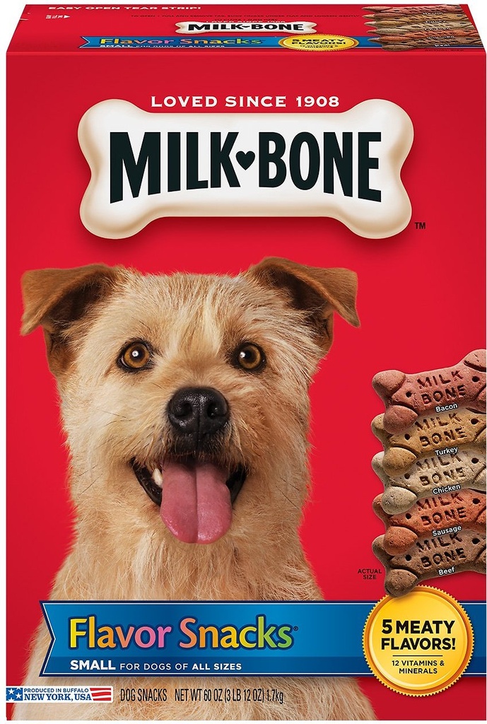 Milk-Bone Flavor Snacks Small Biscuit Dog Treats 3.2kg