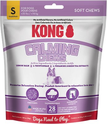 KONG Calming Chews Small Dog Supplement, 28 count