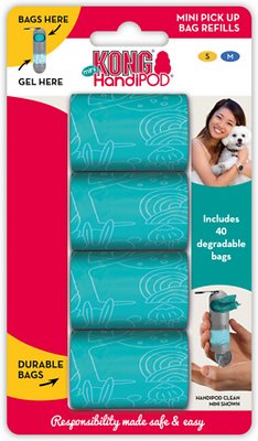 KONG HandiPOD Pick-Up Dog Poop Bag Refills, Mini