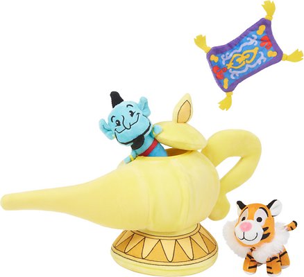 Disney Aladdin's Magic Lamp Hide and Seek Puzzle Plush Squeaky Dog Toy