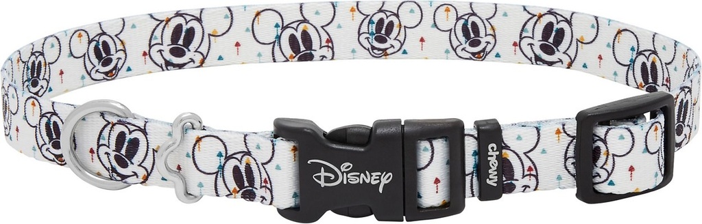 Disney Mickey Dog Collar, MD - Neck: 14 - 20-in, Width: 3/4-in