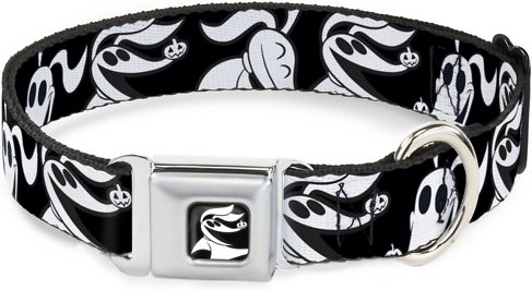 Buckle-Down Nightmare Before Christmas Polyester Dog Collar, Medium: 11 to 17-in neck, 1-in wide