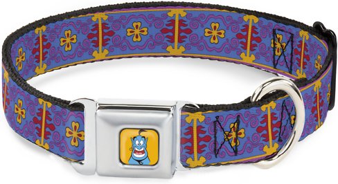 Buckle-Down Aladdin Magic Carpet Polyester Dog Collar, Large Wide: 20 to 31-in neck, 1.5-in wide