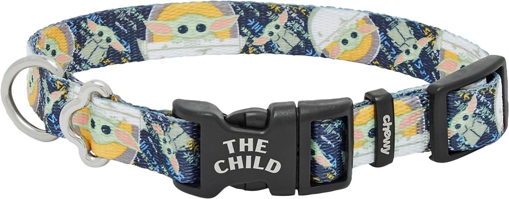 STAR WARS THE MANDALORIAN'S THE CHILD Dog Collar, XS - Neck: 8 - 12-in, Width: 5/8-in