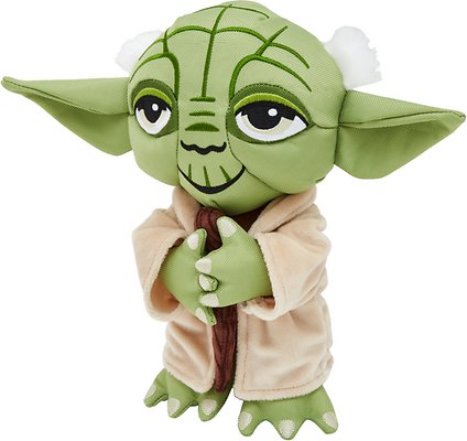 STAR WARS YODA Ballistic Nylon Plush Squeaky Dog Toy