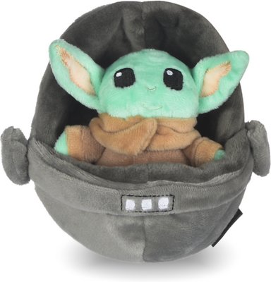 Fetch For Pets Star Wars: Mandalorian "The Child In Cradle" Squeaky Plush Dog Toy