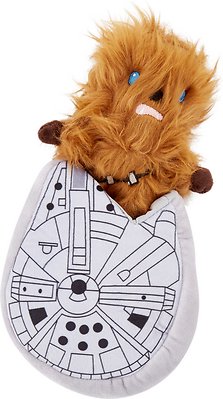 Fetch For Pets Star Wars Chewbacca M. Falcon Squeaky Plush Dog Toy, 7-in