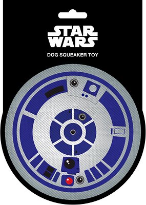 Buckle-Down Star Wars R2D2 Droid Squeaky Plush Dog Toy