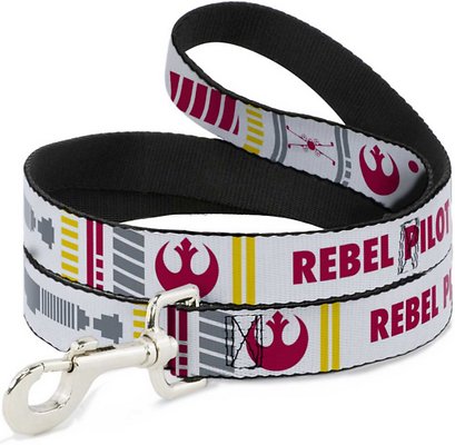 Buckle-Down Star Wars Rebel Pilot Polyester Dog Leash, 6-ft long, 1-in wide