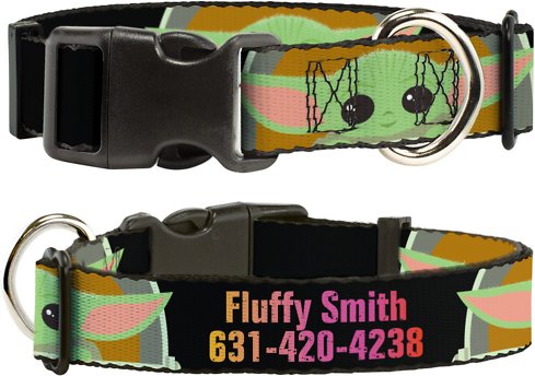 Buckle-Down Star Wars The Child This is the Way Polyester Personalized Dog Collar, Medium