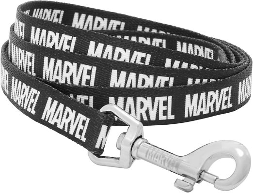 Marvel Logo Dog Leash, SM - Length: 6-ft, Width: 5/8-in