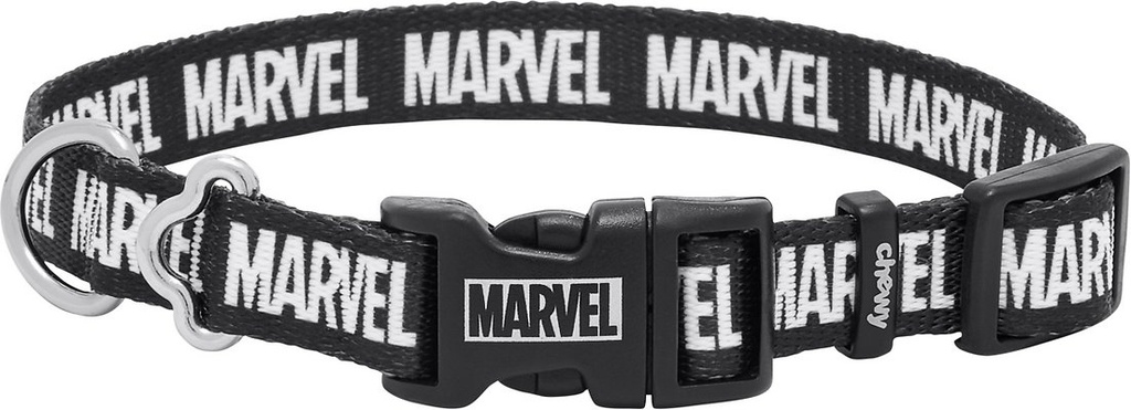 Marvel Logo Dog Collar, SM - Neck: 10 - 14-in, Width: 5/8-in
