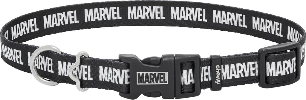 Marvel Logo Dog Collar, MD - Neck: 14 - 20-in, Width: 3/4-in