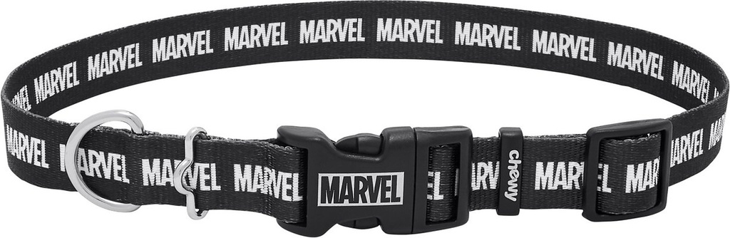 Marvel Logo Dog Collar, LG - Neck: 18 - 26-in, Width: 1-in