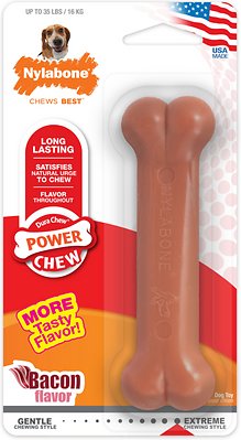 Nylabone DuraChew Power Chew Bacon Flavored Dog Chew Toy, Medium