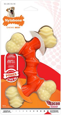 Nylabone DuraChew Double Bone Bacon Flavored Dog Chew Toy, X-Large