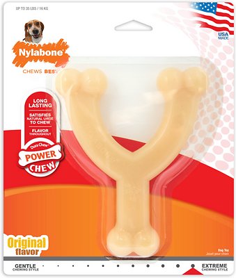 Nylabone DuraChew Wishbone Original Flavored Dog Toy, Medium