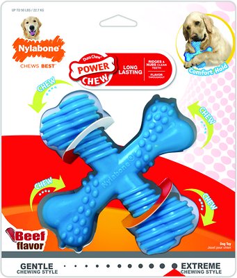 Nylabone DuraChew X Bone Beef Flavored Dog Chew Toy, Giant