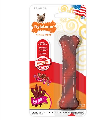 Nylabone DuraChew Power Chew Beef Jerky Flavored Dog Chew Toy, Petite