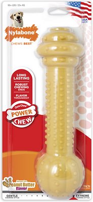 Nylabone DuraChew Barbell Peanut Butter Flavored Dog Chew Toy, Monster