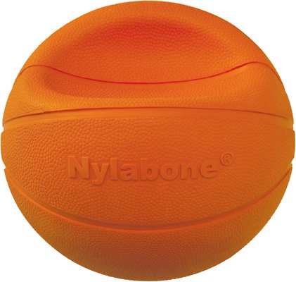 Nylabone Power Play Basketball B-Ball Gripz Dog Toy, Large