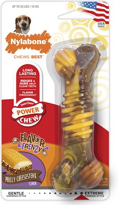 Nylabone DuraChew Flavor Frenzy Cheesesteak Flavored Dog Chew Toy, Wolf