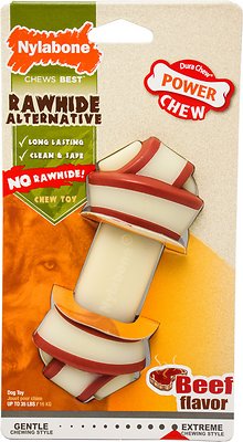 Nylabone DuraChew Rawhide Alternative Beef Flavored Knot Dog Chew Toy, Medium