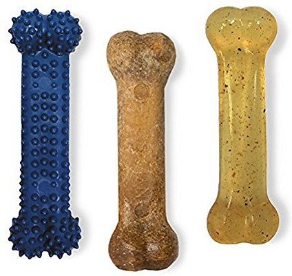 Nylabone FlexiChew Value Pack Chicken &amp; Bacon Flavored Dog Chew Toy