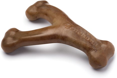 Benebone Bacon Flavor Wishbone Tough Dog Chew Toy, Small