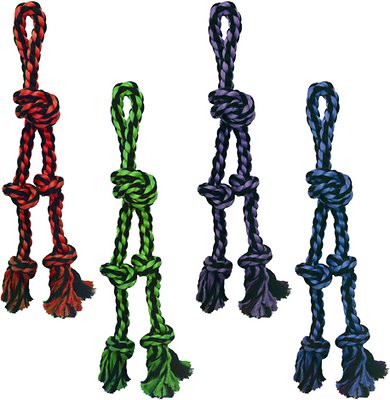 Multipet Nuts For Knots Rope Tug &amp; Danglers Dog Toy