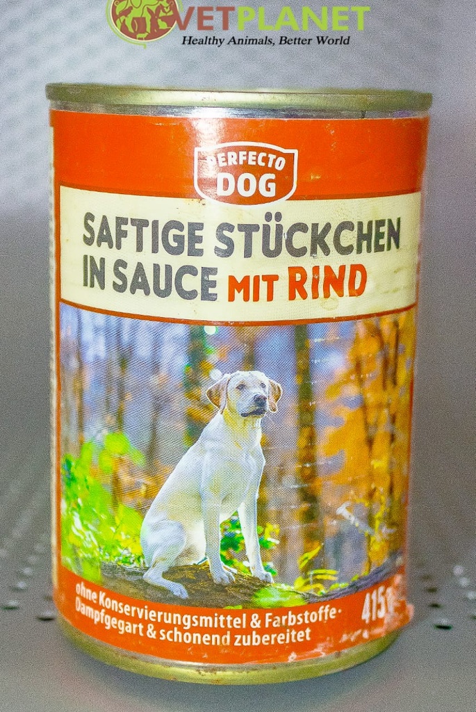 PERFECTO DOG SATIGE STUCKCHEN IN SAUCE MIT RIND 415g