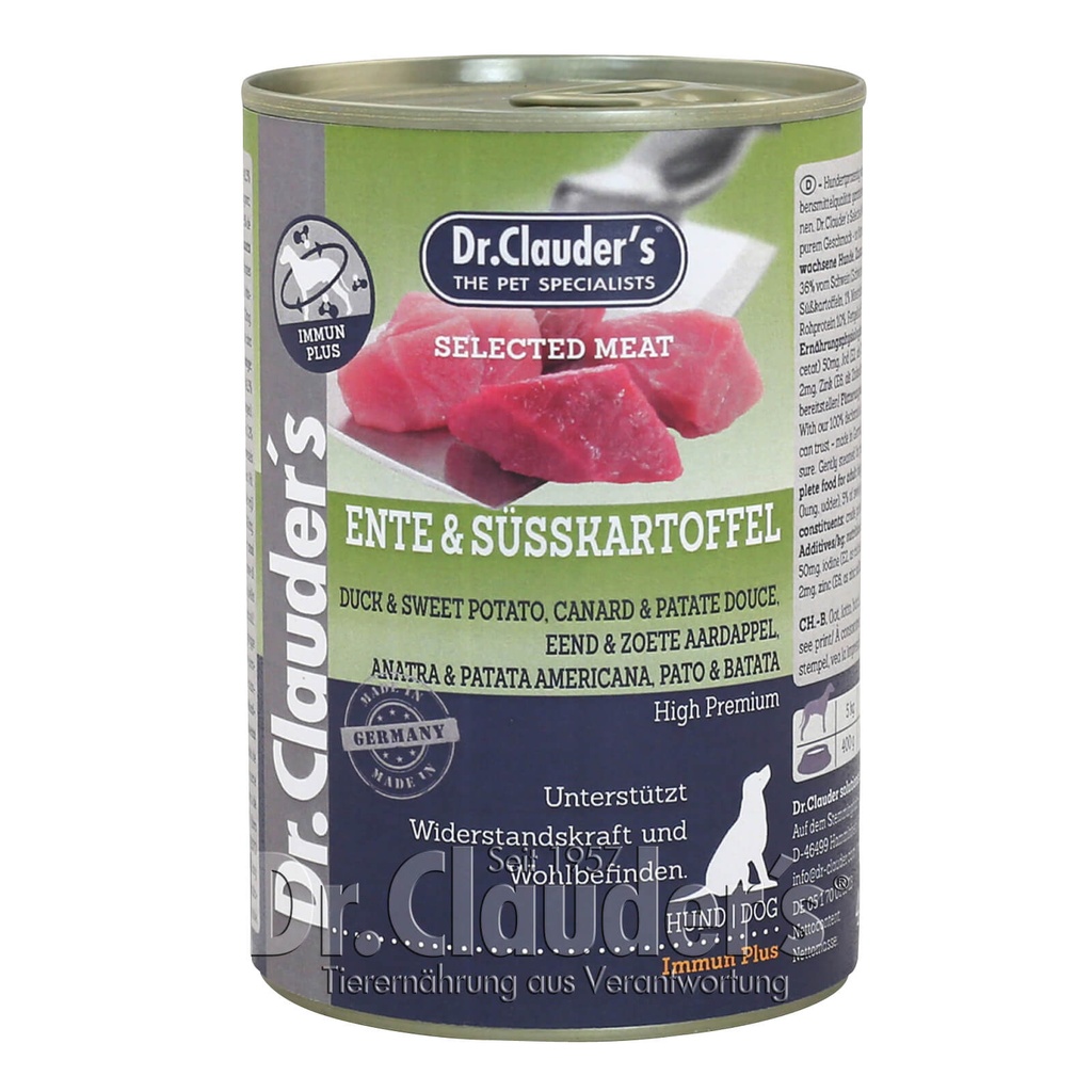 Dr. Clauder's Selected Meat Duck & Sweet Potato 400g