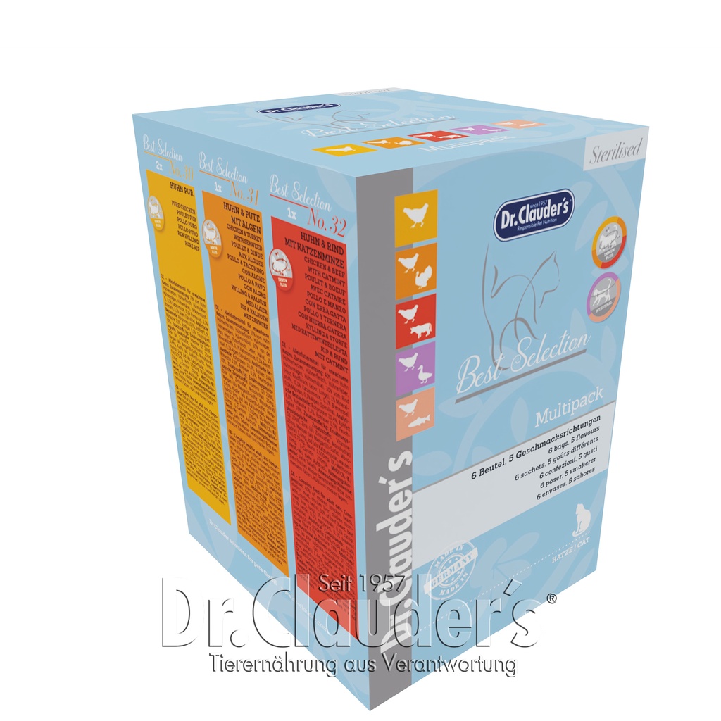 Dr.Clauder's Best Selection Multipack Sterilised 6 X 85g