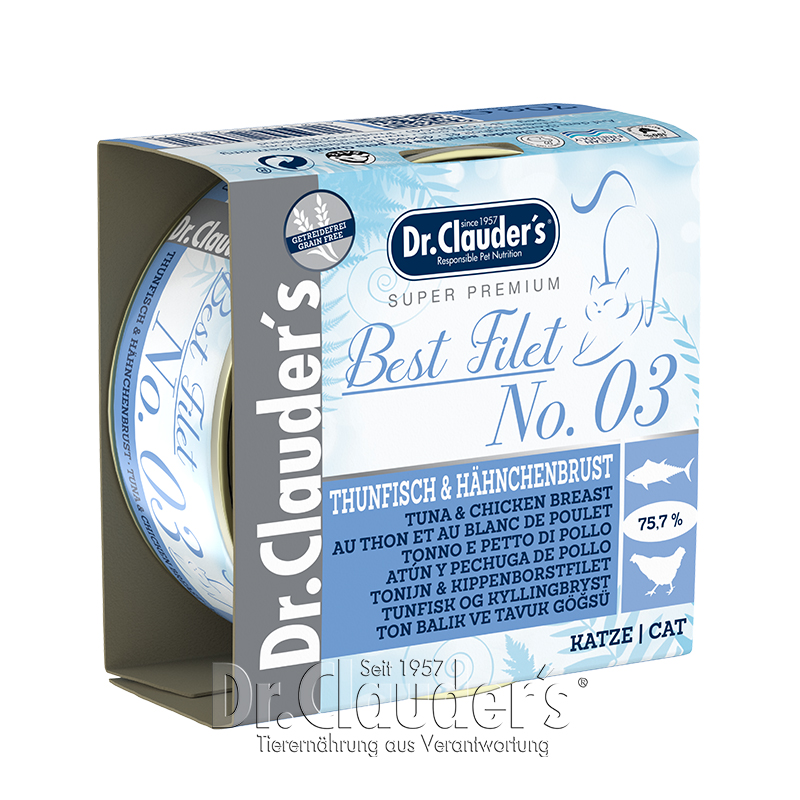 Dr.Clauder's Best Filet No. 03 Tuna & Chicken Breast 70g