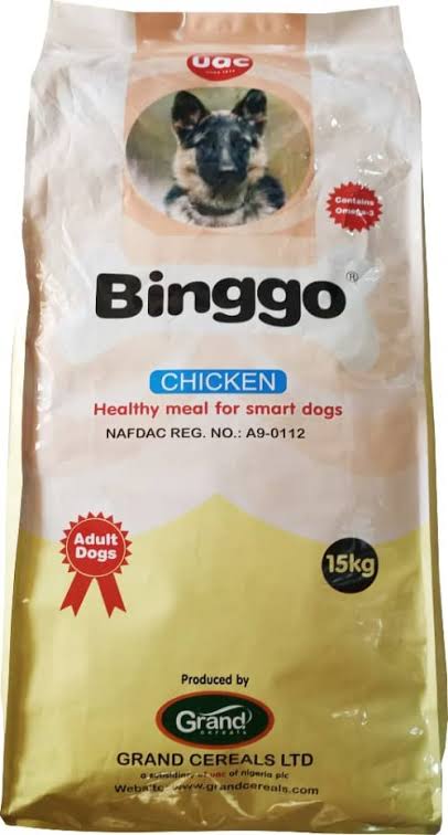 Bingo 15kg dog food adult