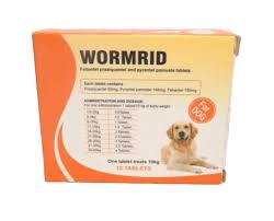 Wormrid canine worm expeller 12 tabs