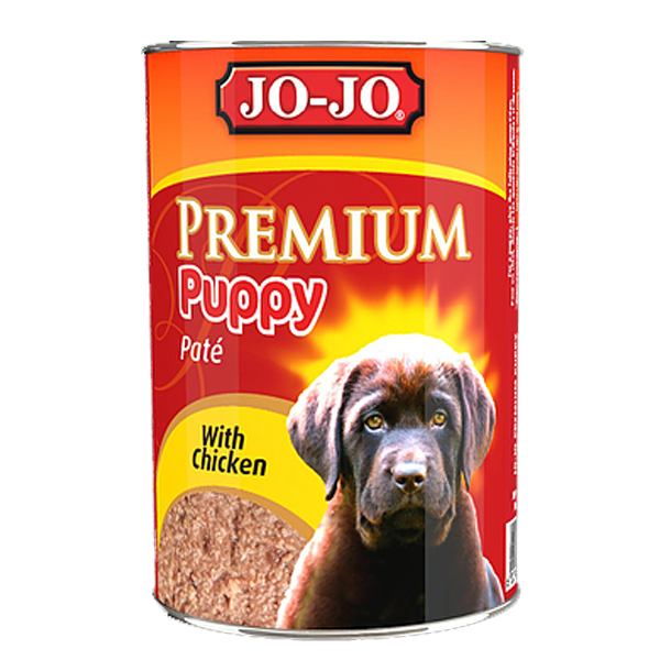 Jojo premium puppy canned dog food with chicken 400g