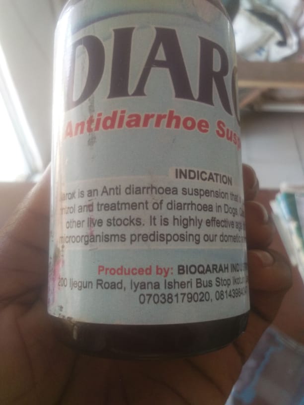 diarox antidiarrhoe suspension