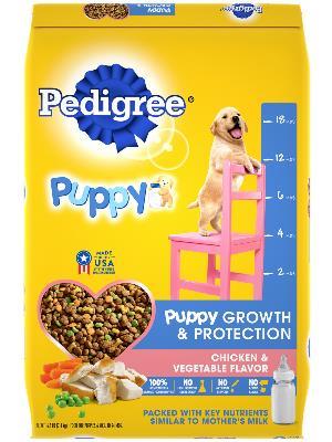 PEDIGREE PUPPY Chicken &amp; Vegetable Flavor Dry Dog Food 16.3kg