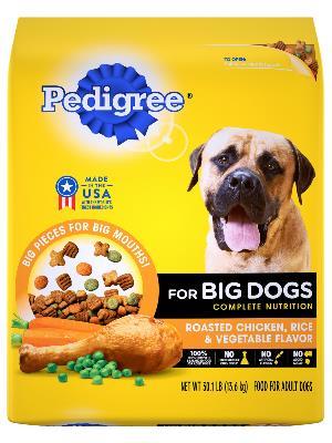 PEDIGREE Big Dogs Roasted Chicken, Rice &amp; Vegetable Dry Dog Food 7.7kg