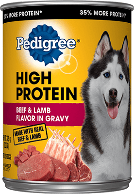 PEDIGREE HIGH PROTEIN Beef &amp; Lamb Wet Dog Food 374g