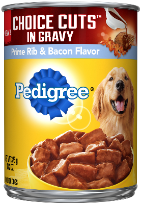 PEDIGREE CHOICE CUTS in Gravy Prime Rib and Bacon Flavor 12pcks Wet Dog Food 624g