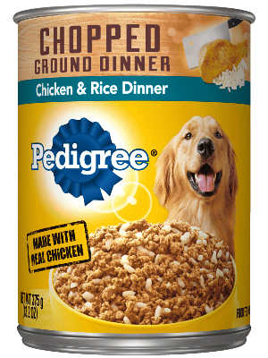 PEDIGREE Chopped Ground Dinner with Chicken and Rice Wet Dog Food 375g