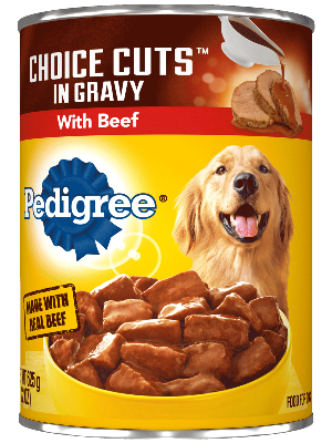 PEDIGREE CHOICE CUTS in Gravy with Beef 6pack Wet Dog Food 625g