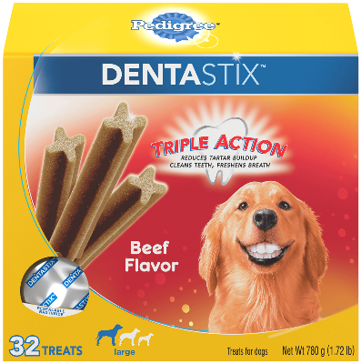 PEDIGREE DENTASTIX 32Treat Beef Flavor Large Dog Treats 780g