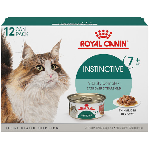 Royal Canin Instinctive 7+ Thin Slices in Gravy Canned Cat Food, 12Can pack, 1.04kg